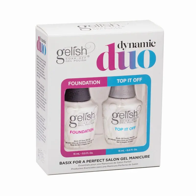 Gelish Dynamic Duo | Foundation And Top It Off Combo 1