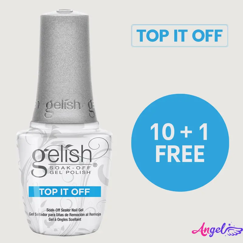 Gelish Top It Off Soak-Off (Combo 10+1) 1