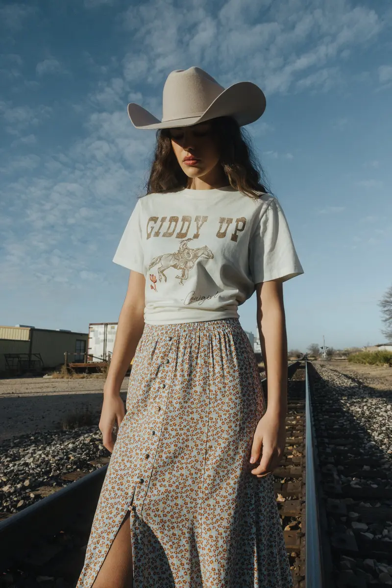 Giddy Up Short Sleeve Graphic Tee 1