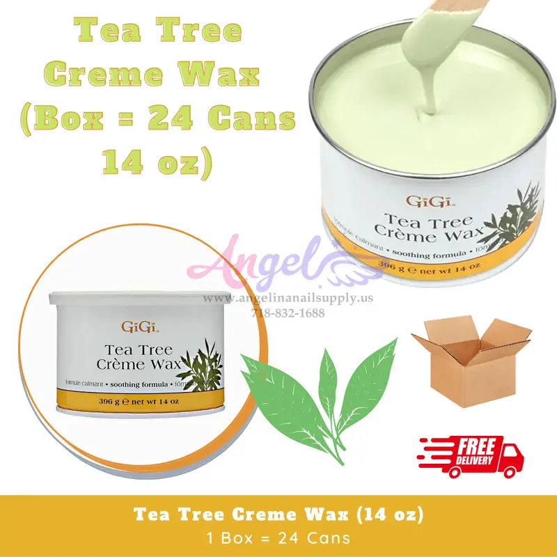 Gigi Tea Tree Creme Wax  (24 Cans Each Box - 14 Oz Each Can) 1