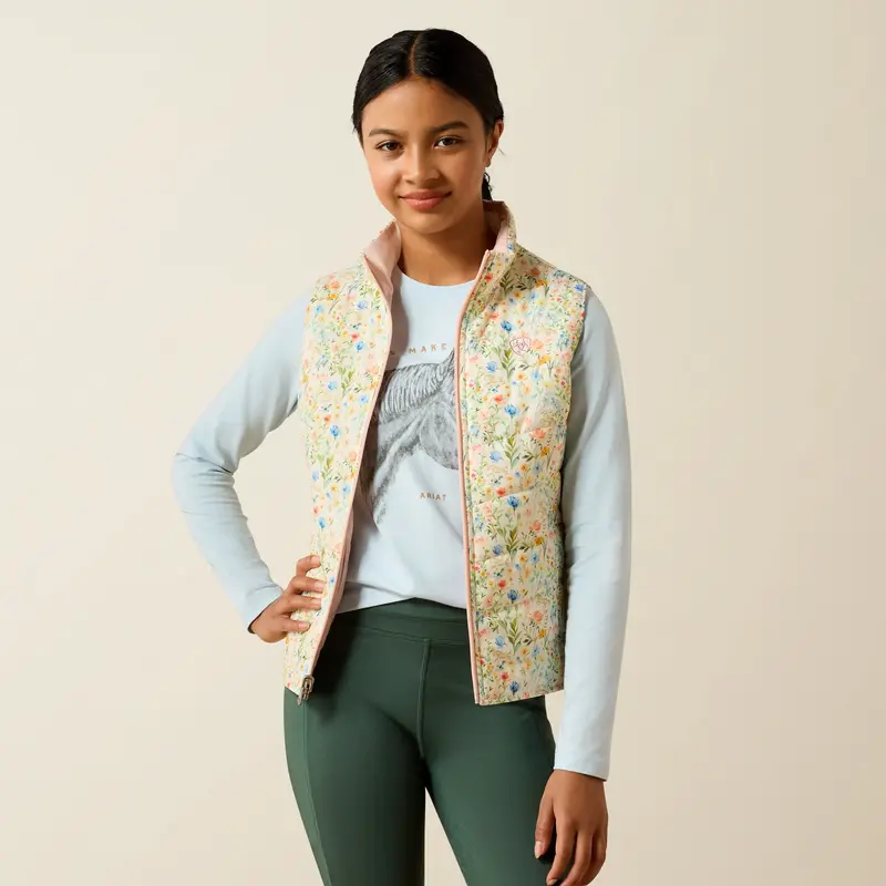 Girls Ariat Bella Reversible Insulated Vest - 10073185 1
