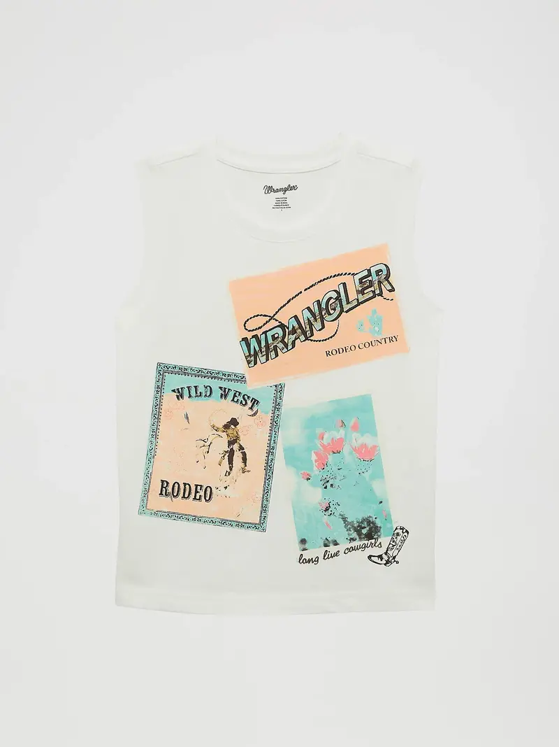 Girl's Wrangler Western Graphic Tank - 112364325 1