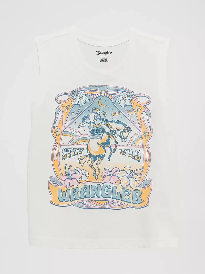 Girl's Wrangler Western Graphic Tank - 112375180 1