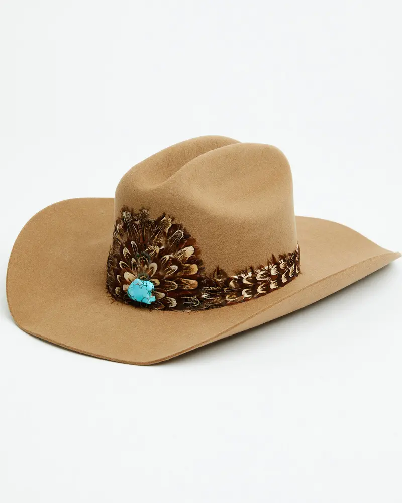 Gladstone Feather Wool Cowboy Hat 2