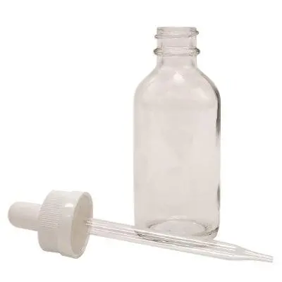 Glass Clear Drop Bottle #B107 (2 Fl.Oz) 1