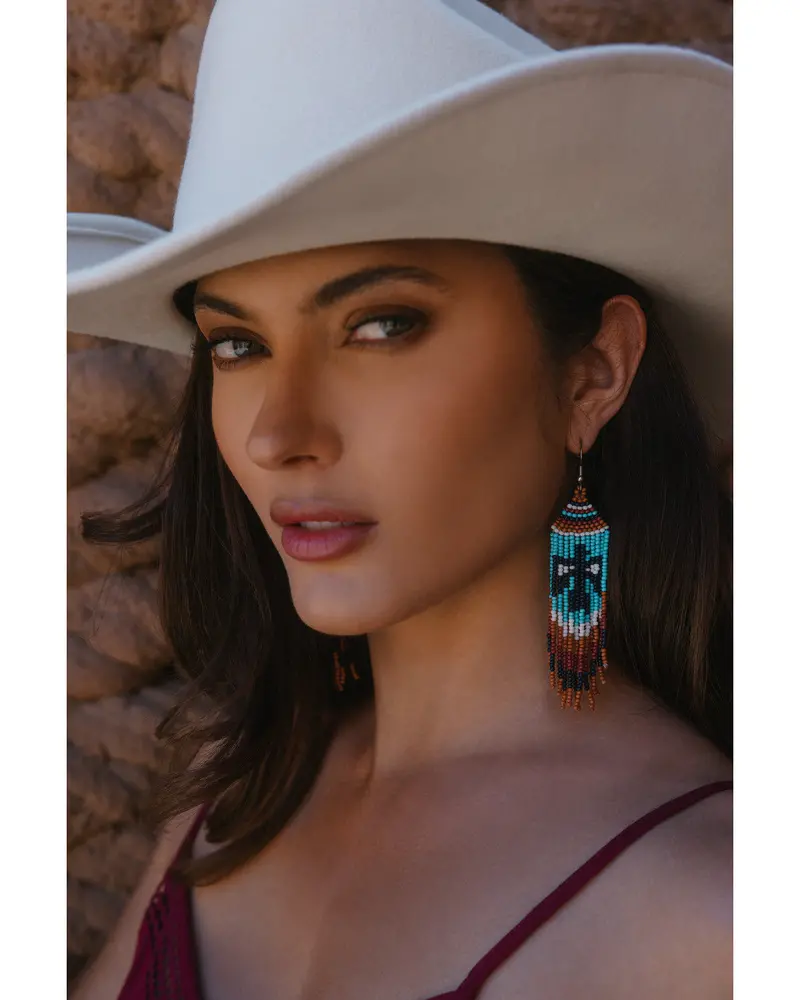 Graylynn Beaded Fringe Earrings 1