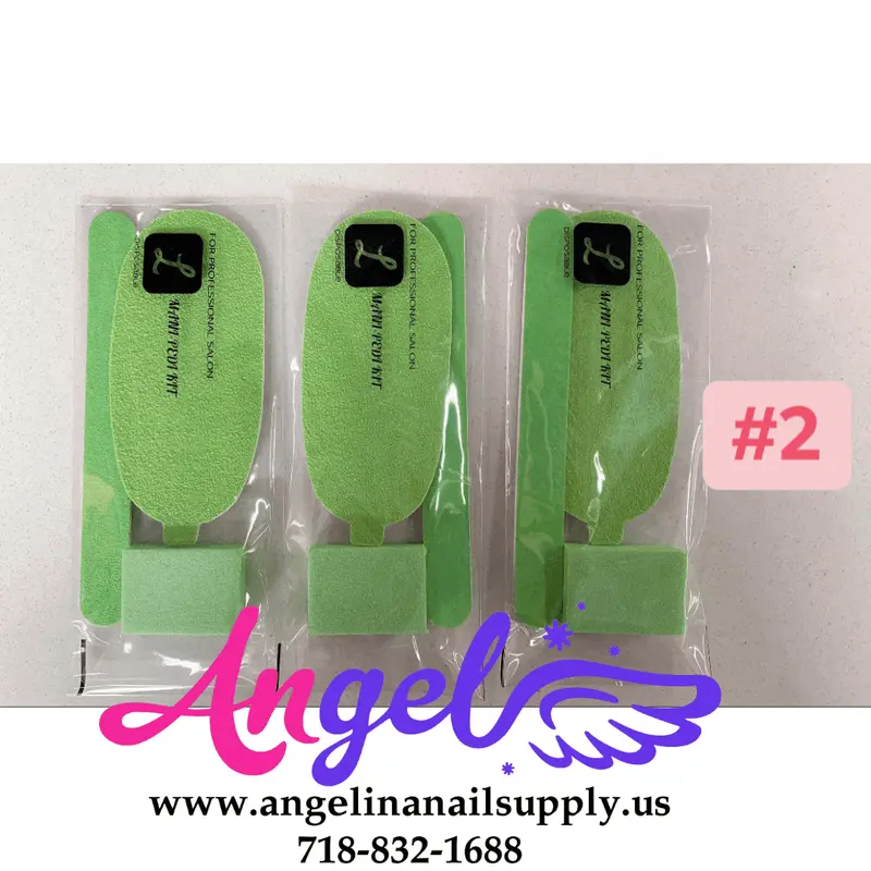 Green - Disposable Manicure Pedicure Kit (3In1) 1