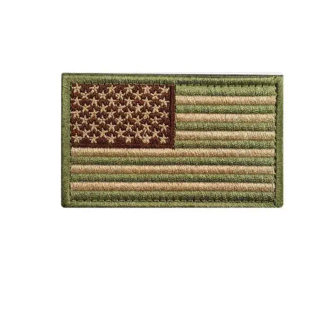 Green Usa Flag Patch 1