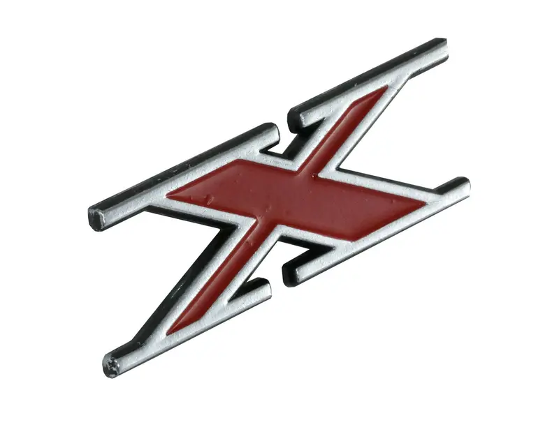 Grille Emblem, "X", 2" X .75", 1974-1978 Amc (1 Required) 1