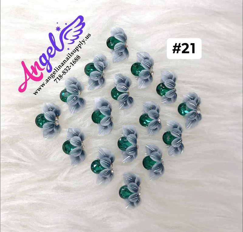 Handmade Nail 3D Flower (#021 - #030) 1