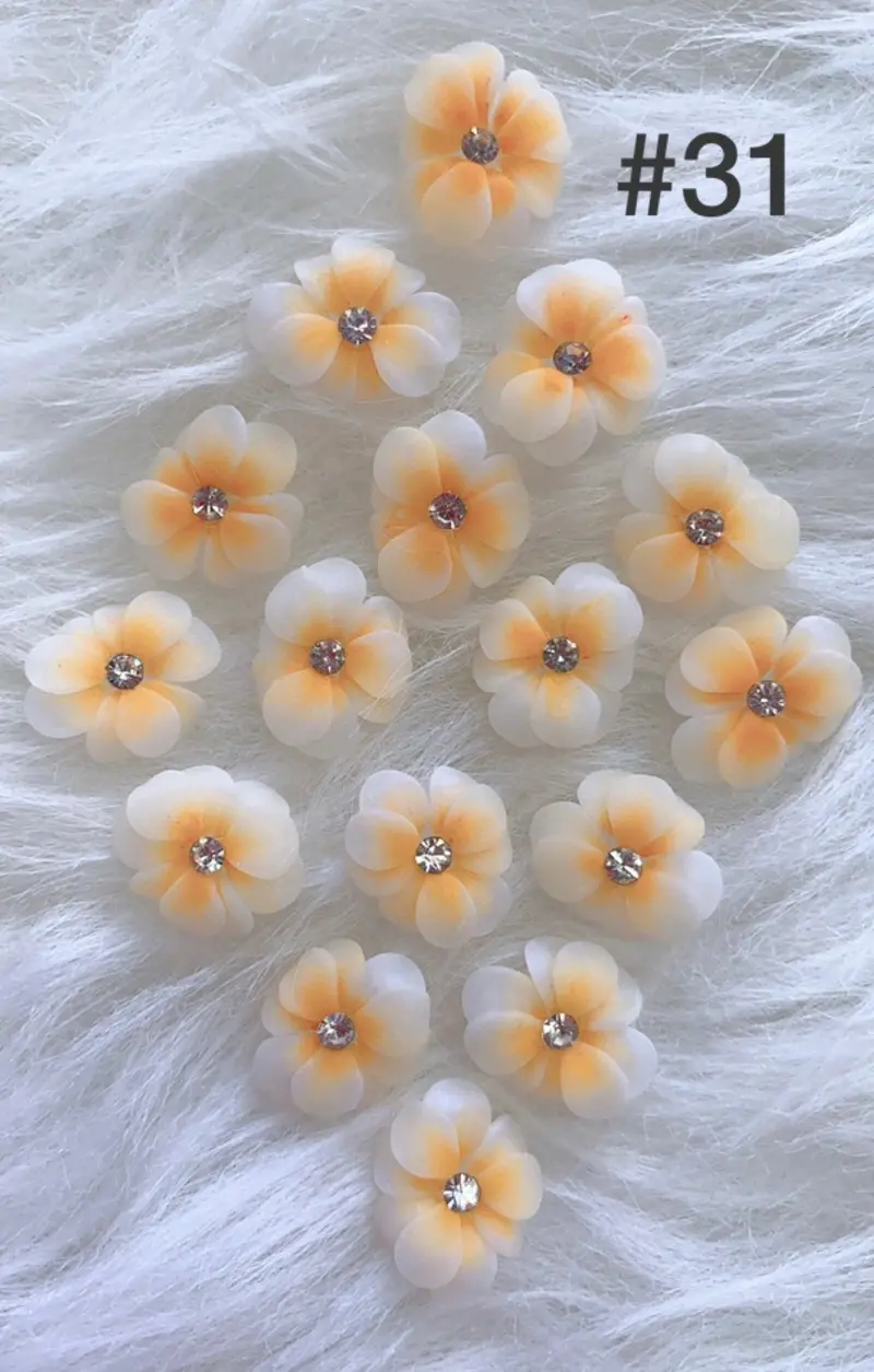 Handmade Nail 3D Flower (#031 - #040) 1
