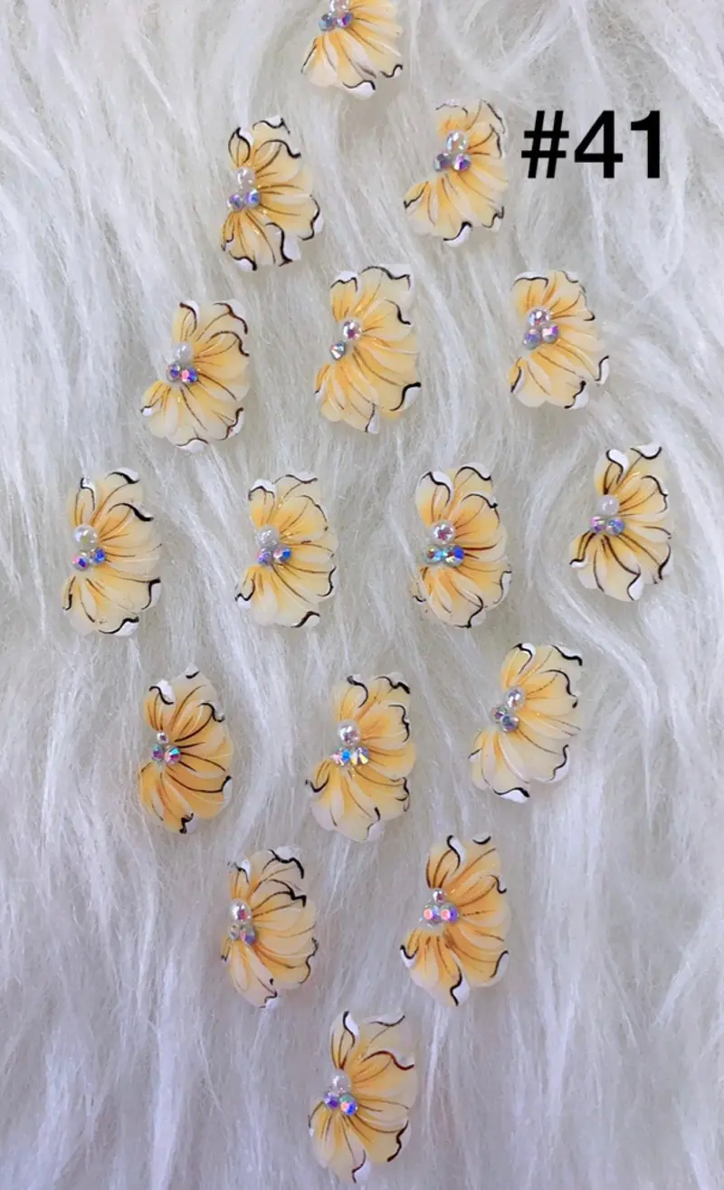 Handmade Nail 3D Flower (#041 - #050) 1