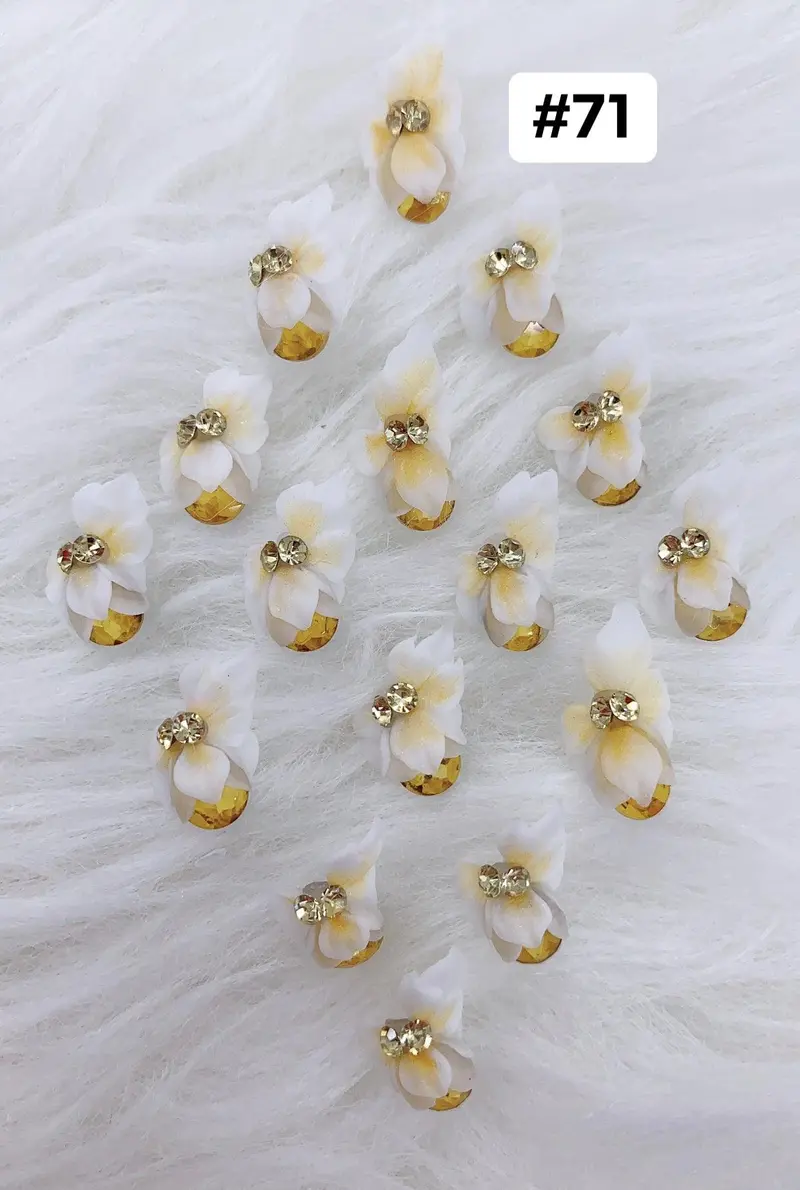 Handmade Nail 3D Flower (#071 - #080) 1