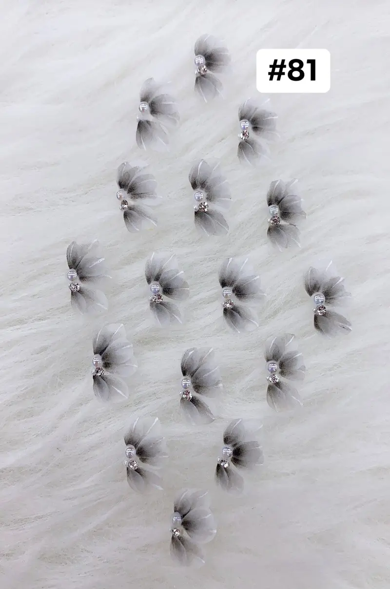 Handmade Nail 3D Flower (#081 - #090) 1