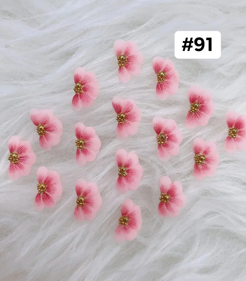 Handmade Nail 3D Flower (#091 - #100 ) 1