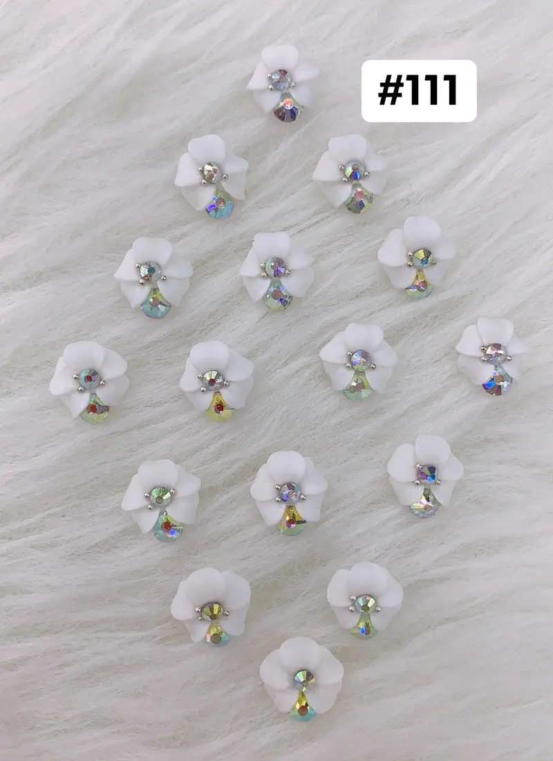 Handmade Nail 3D Flower (#111 - #120) 1