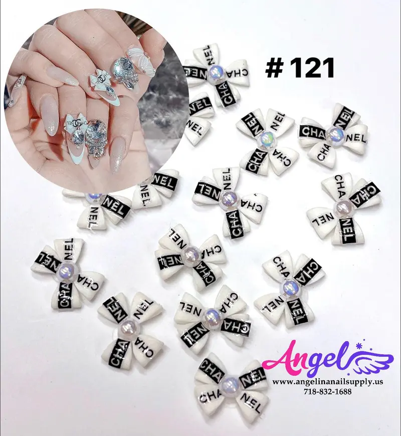 Handmade Nail 3D Flower (#121 - #130) 1