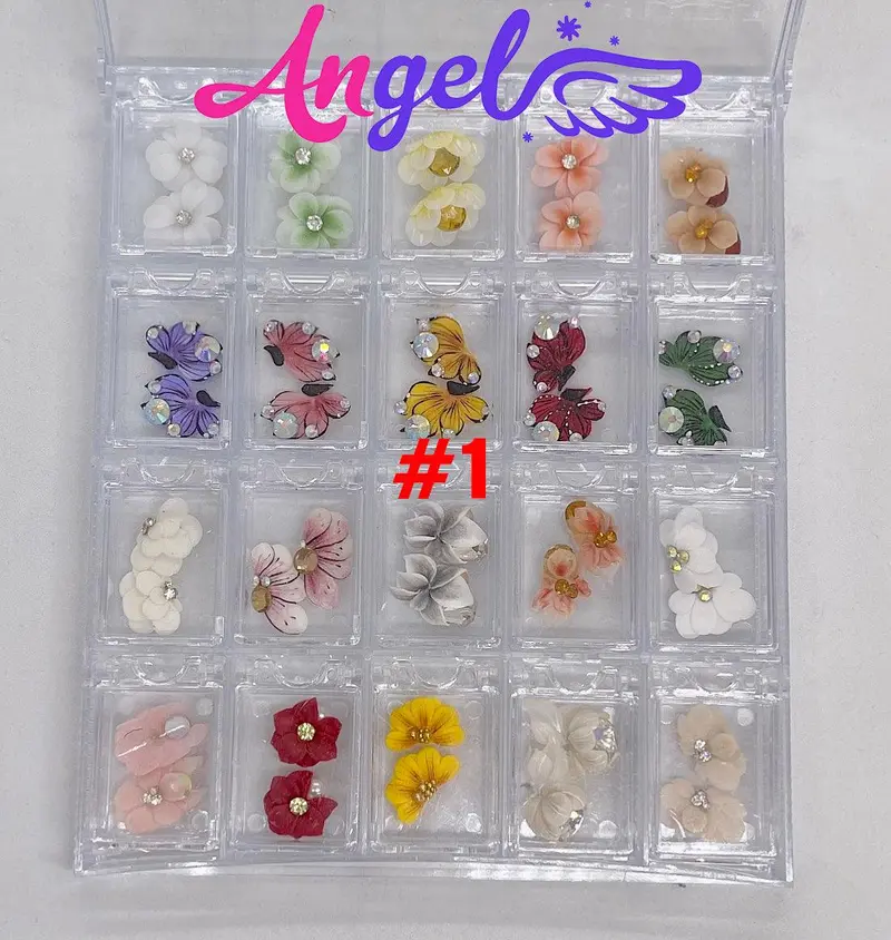 Handmade Nail 3D Flower Combo 1