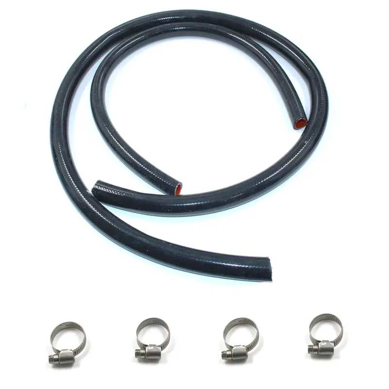 Heater Hose Kit, High Temp Silicone W/Smooth Inner Lining Stainless Clamps, 1966-82 Amc V-8 - Limited Lifetime Warranty 1
