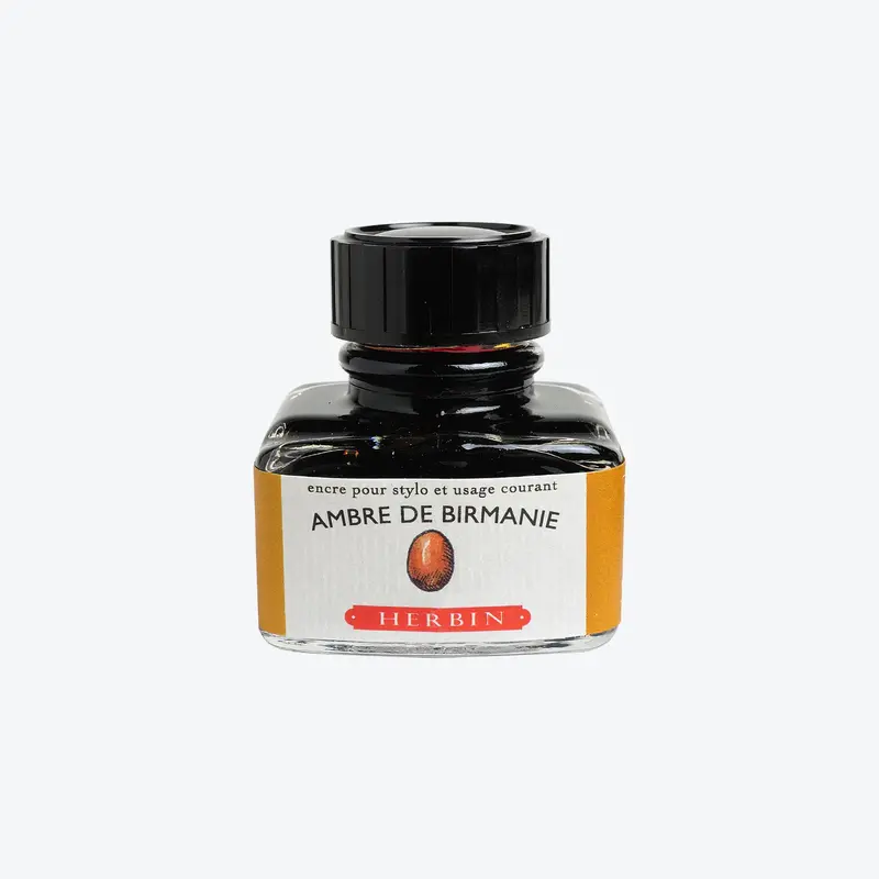 Herbin - Fountain Pen Ink - 30Ml - Ambre De Birmanie 1