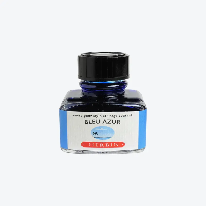 Herbin - Fountain Pen Ink - 30Ml - Bleu Azur 1
