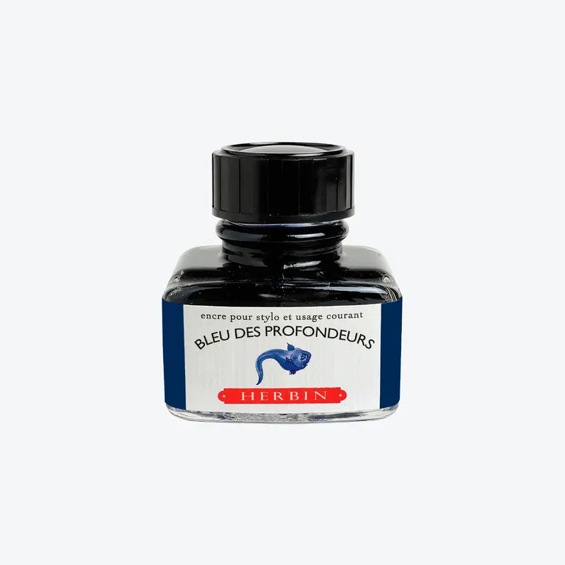 Herbin - Fountain Pen Ink - 30Ml - Bleu Des Profondeurs 1
