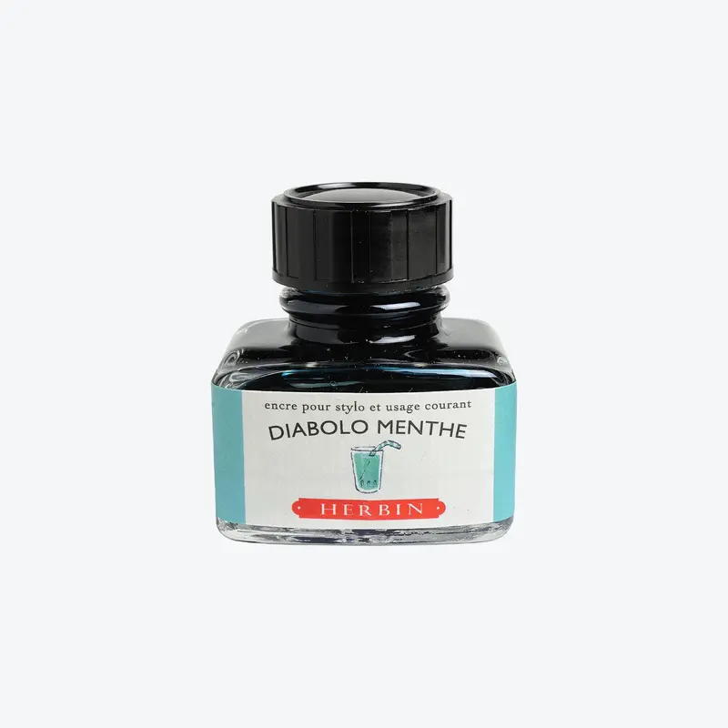 Herbin - Fountain Pen Ink - 30Ml - Diabolo Menthe 1