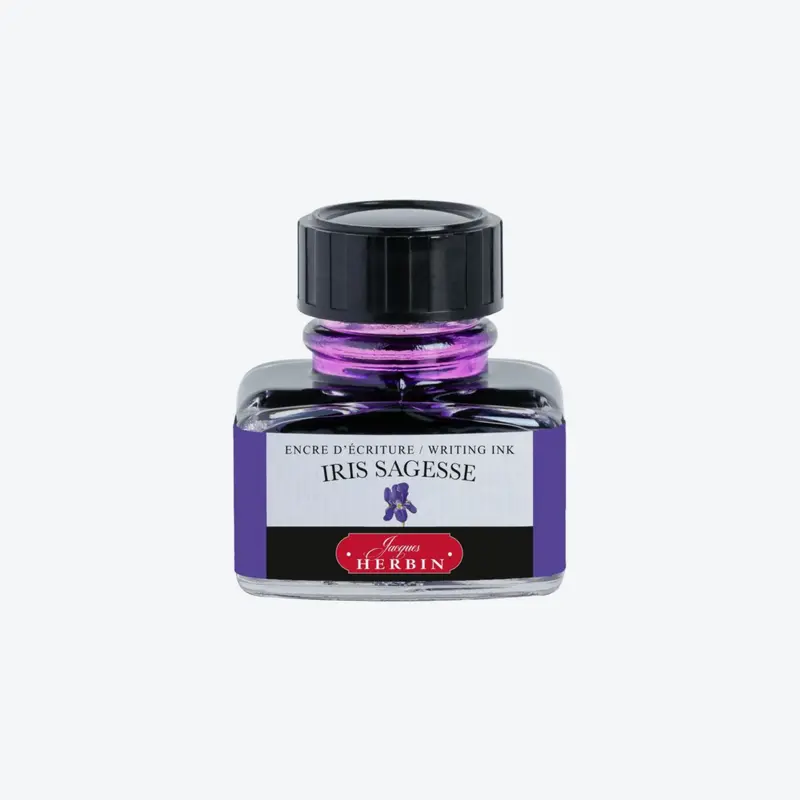 Herbin - Fountain Pen Ink - 30Ml - Iris Sagesse 1