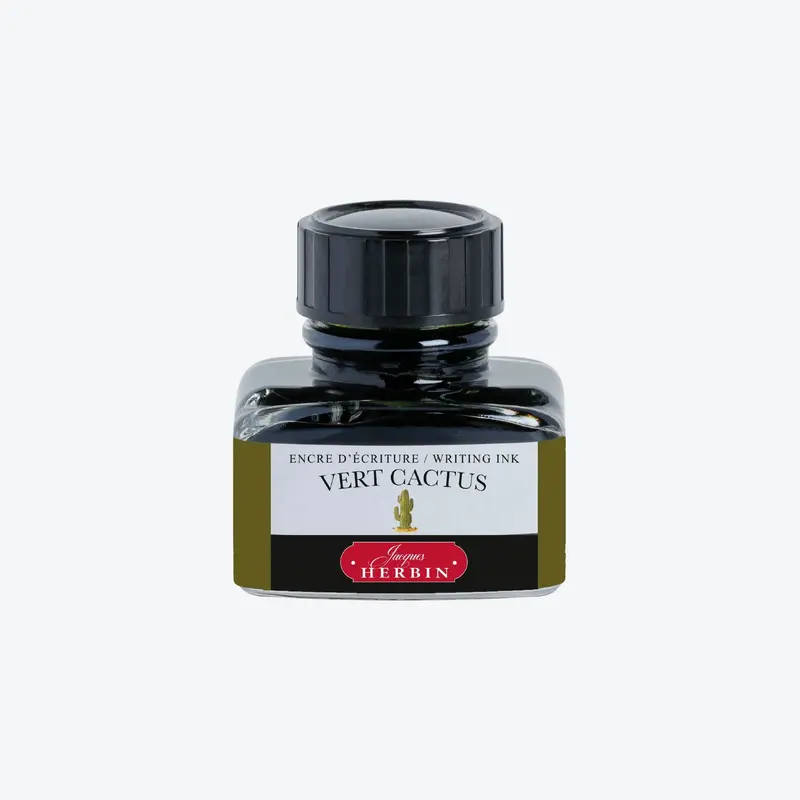 Herbin - Fountain Pen Ink - 30Ml - Vert Cactus 1