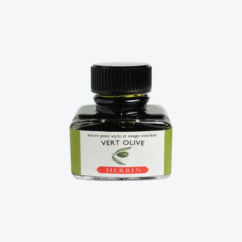 Herbin - Fountain Pen Ink - 30Ml - Vert Olive 1