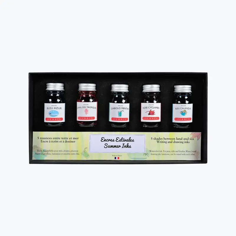 Herbin - Fountain Pen Ink - Seasonal Set - Summer 1