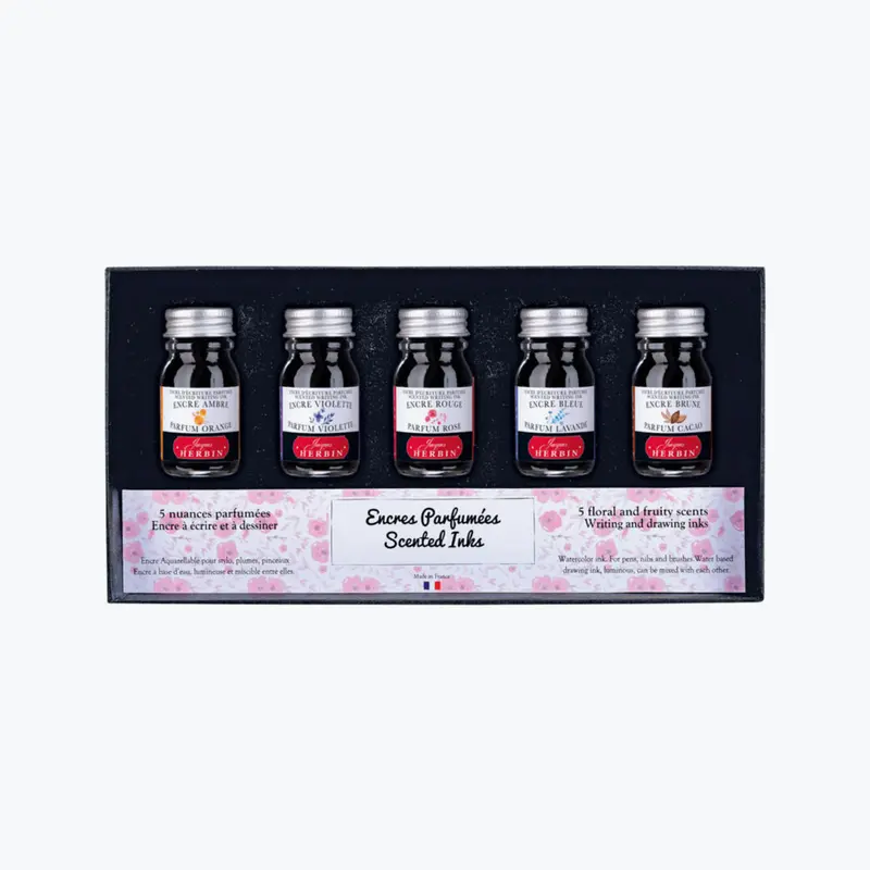 Herbin - Fountain Pen Ink - Set Of 5 - Encres Parfumées 1