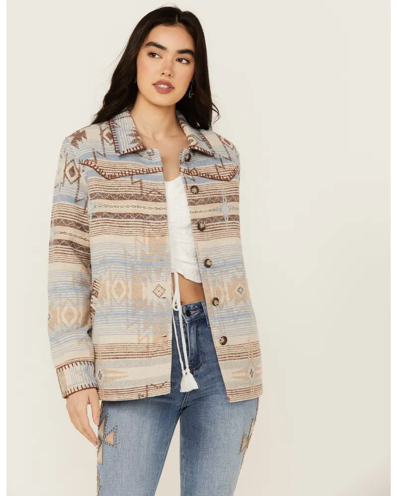 Hickorydale Southwestern Print Shacket 1