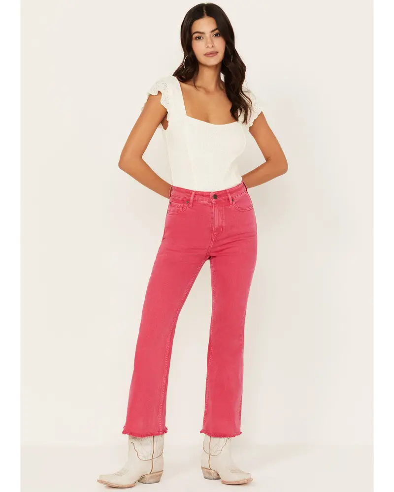 High Risin Kick Stretch Flare Jeans 1
