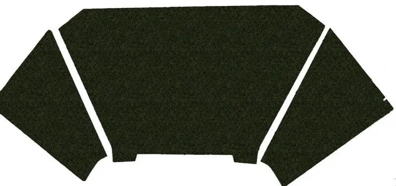 Hood Insulation Pad, 3-Piece, 1974-83 Amc Jeep Cherokee 1