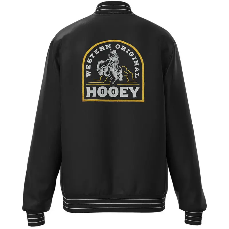Hooey "Big Sky" Bomber Jacket Satin Black (Unisex) - Hj141bk 1