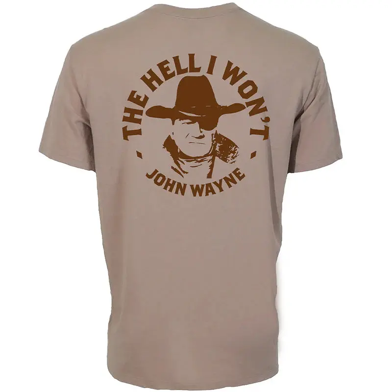 Hooey "John Wayne" Light Brown Pocket T-Shirt - Ht2658tn 1