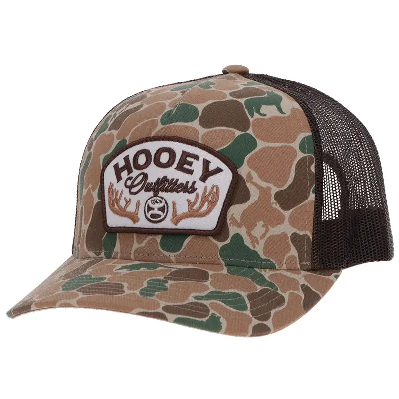 Hooey "Outfitters" Hat Camo/Brown W/Patch - 6026T-Cabr 1