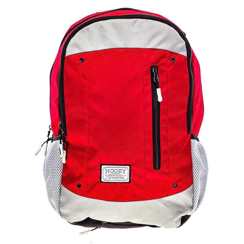 Hooey "Rockstar" Backpack Red & Grey - Bp072rdgy 1