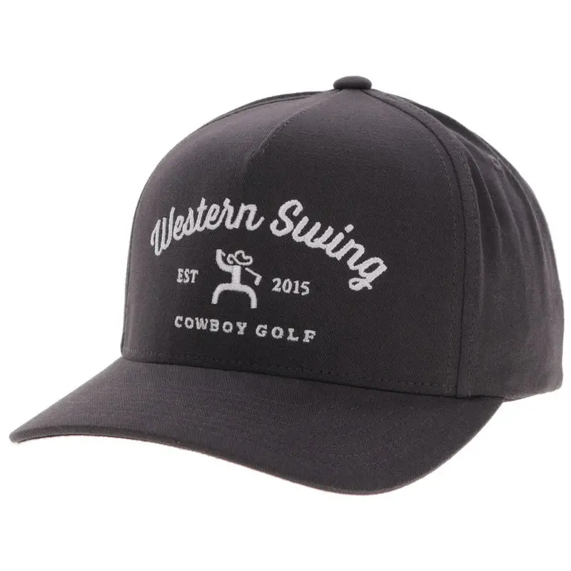 Hooey "Western Swing" Hat Grey W/ White Embroidery - 2536T-Gy 1