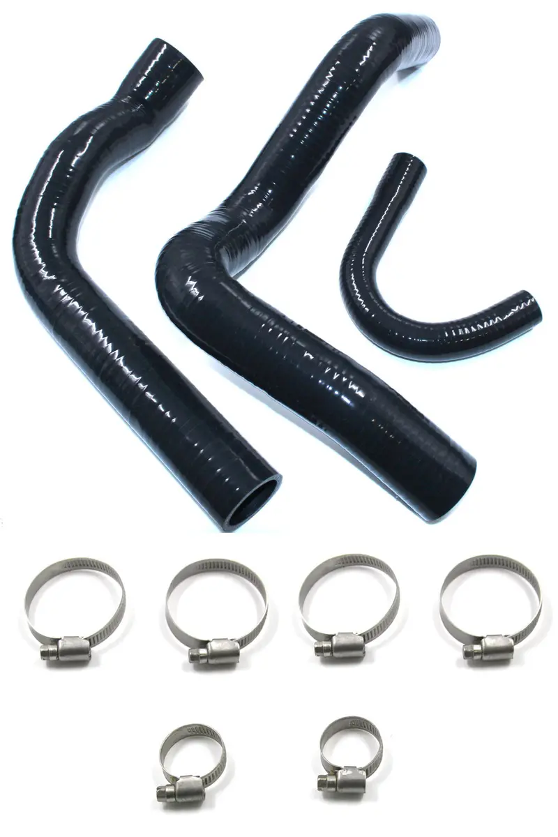 Hose, Radiator Kit, High Temp Silicone W/T-304 Stainless Smooth Inner Liner Clamps, 1967-78 Amc V-8 - Limited Lifetime Warranty- 1