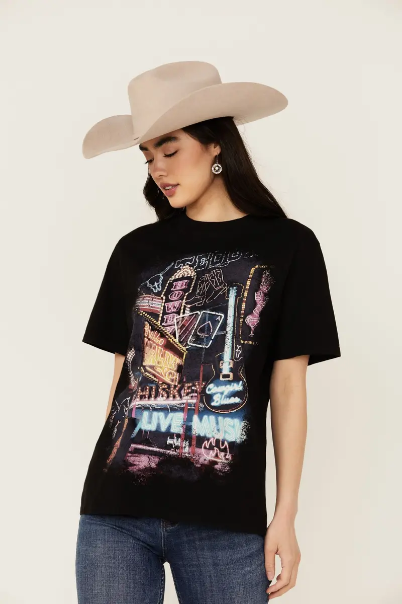 Howdy Darlin Short Sleeve Boyfriend Graphic Tee 1