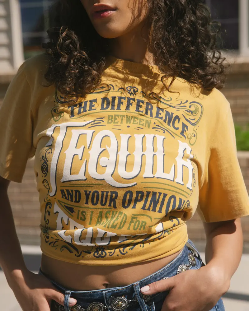 I Asked For Tequila Short Sleeve Graphic Tee 1