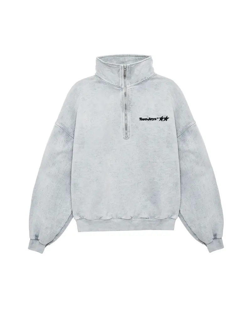 Icon Acid Grey Quarter Zip 1