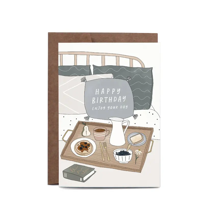 In The Daylight - Card - Birthday - Birthday Breakfast In Bed 1