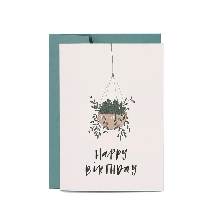 In The Daylight - Card - Birthday - Hanging Plant 1