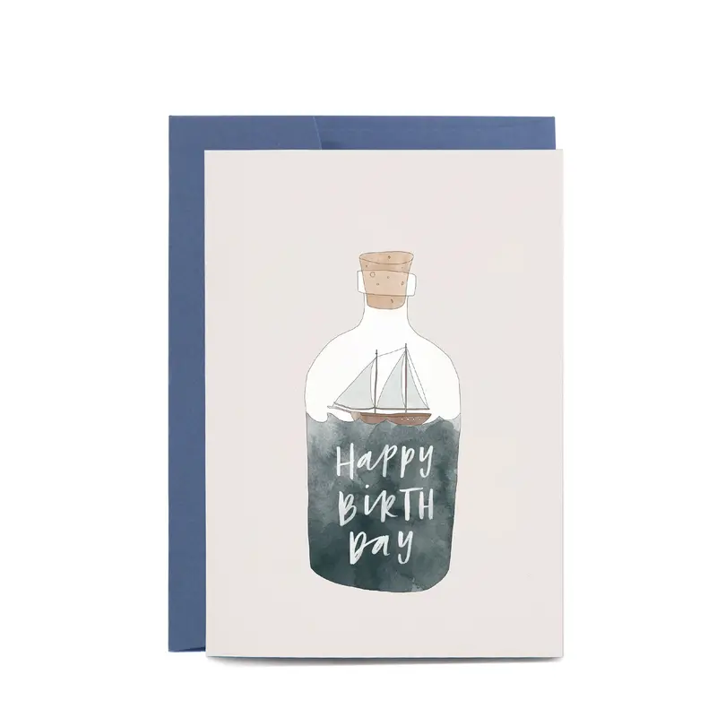 In The Daylight - Card - Birthday - Ship In A Bottle 1
