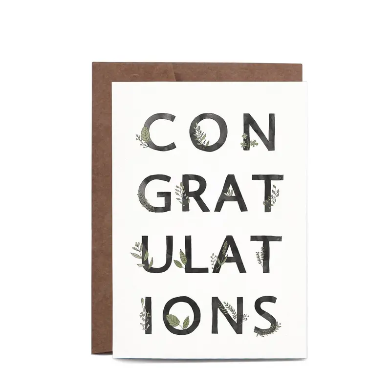 In The Daylight - Card - Congratulations - Botanic 1