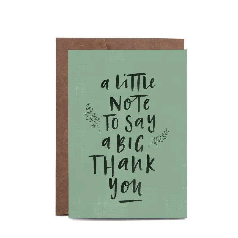 In The Daylight - Card - Thank You - A Little Note 1