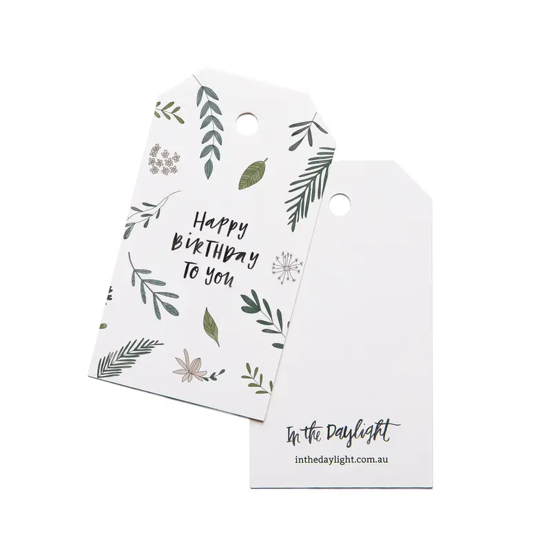 In The Daylight - Gift Tags - Pack Of 5 - Birthday Botanic 1